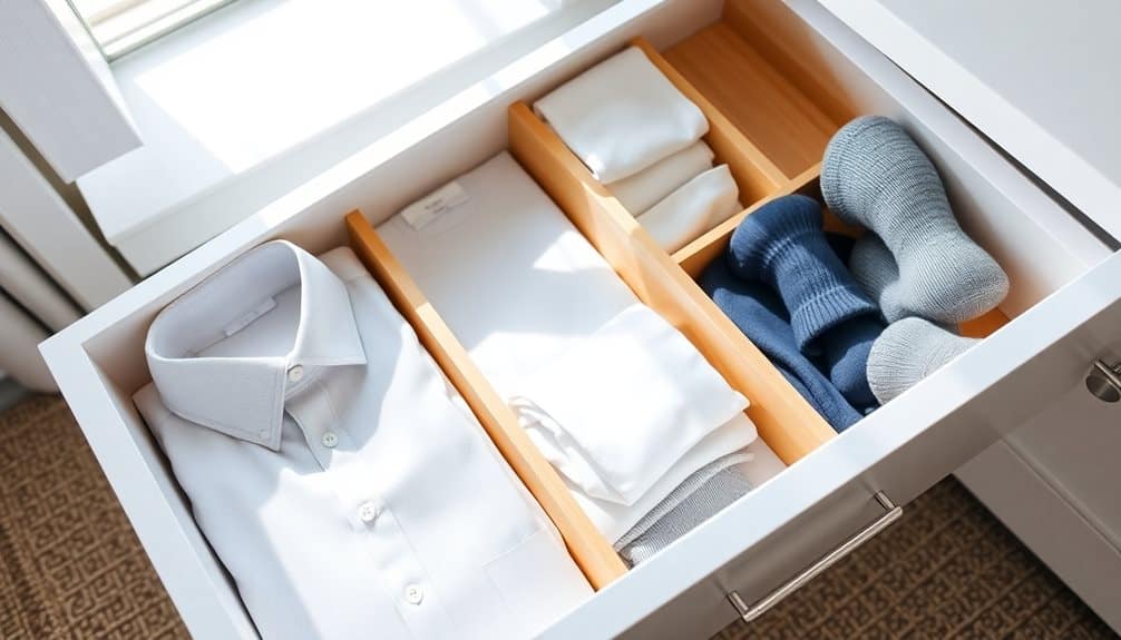 organizing drawer space effectively