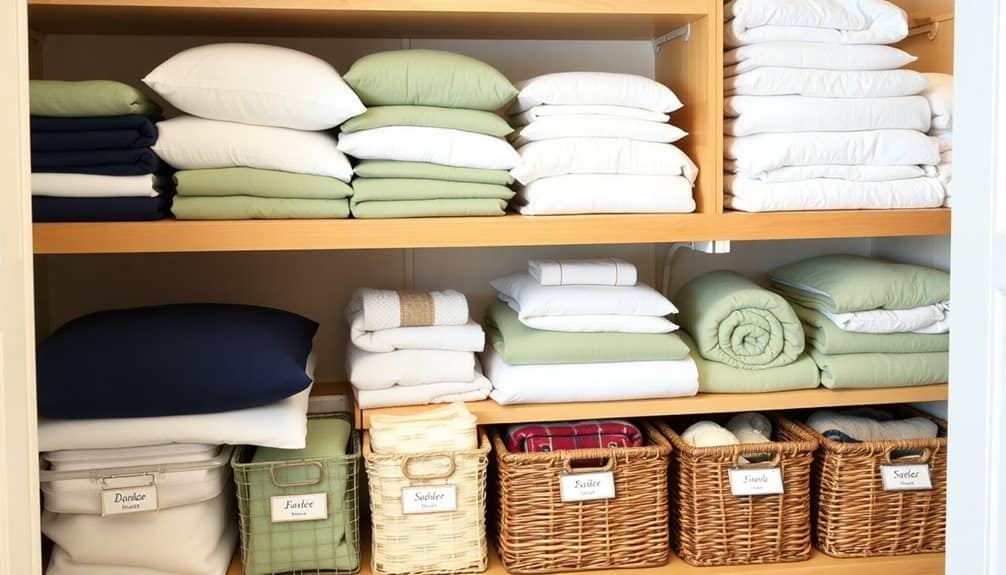 organizing your linen collection