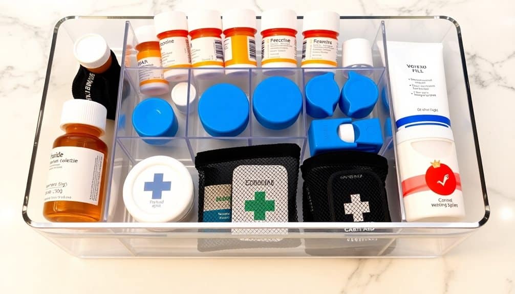 personal care item organization