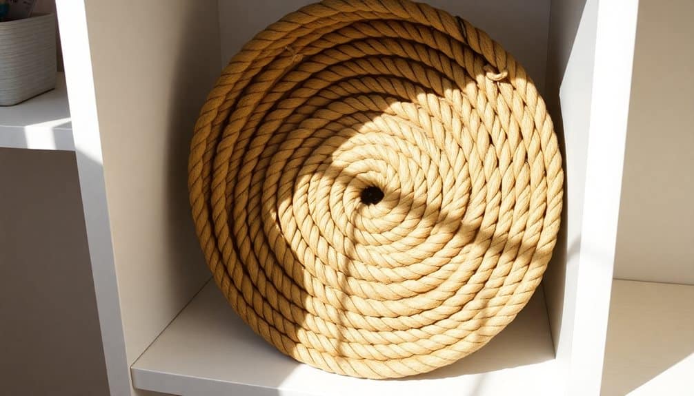 rope storage basket solution