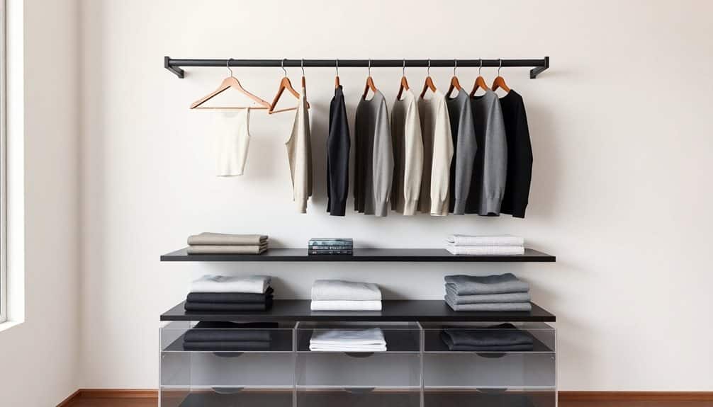simplified apparel organization ideas