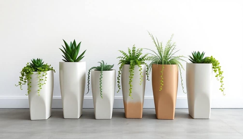 sleek modern planter designs