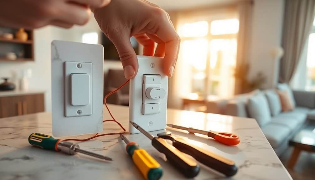 smart lighting control installation