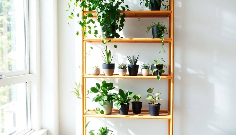 stylish bamboo plant holder