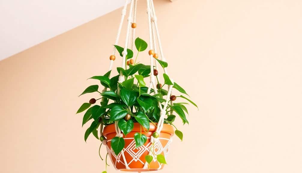 stylish bohemian plant holders