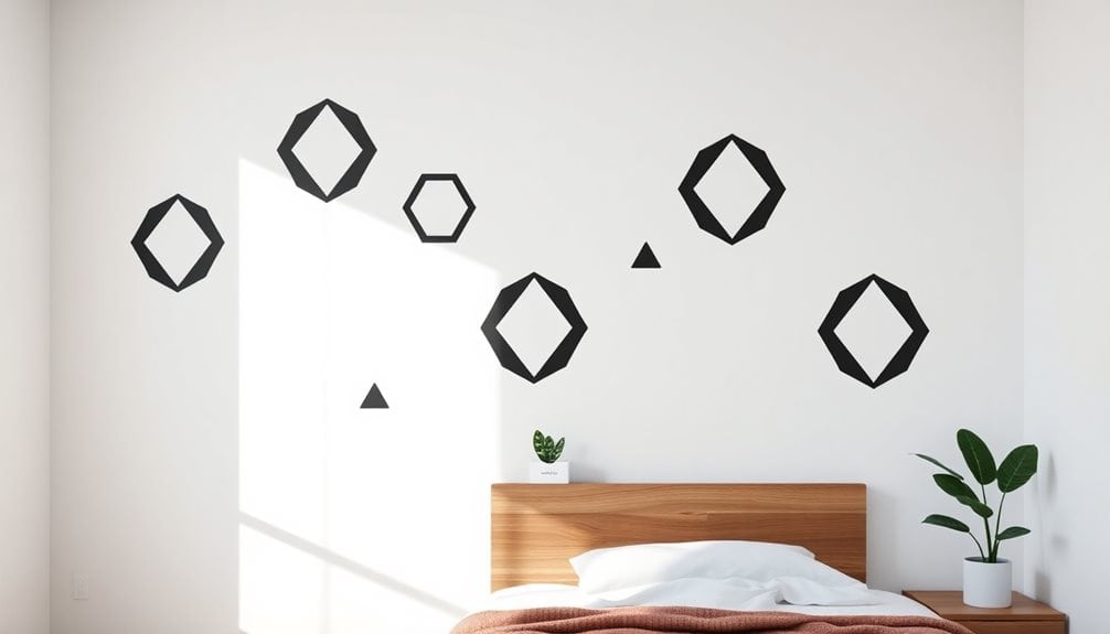 stylish geometric wall decor