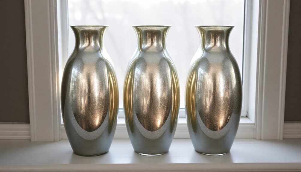stylish imitation mercury vases