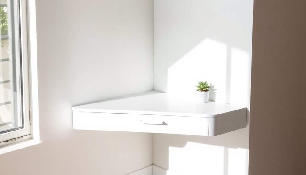 stylish shelving with concealed storage