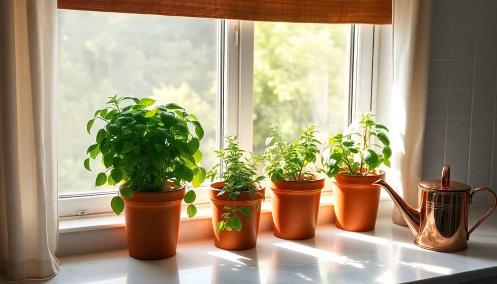thriving indoor herb gardening