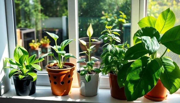 thriving potted plant care