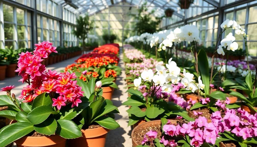 top greenhouse flower varieties