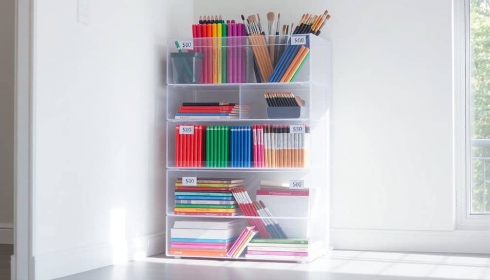 transparent container organization solutions