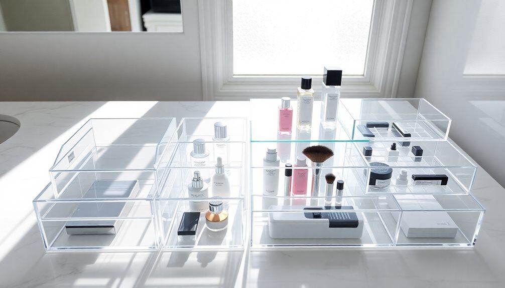 transparent storage solution sets