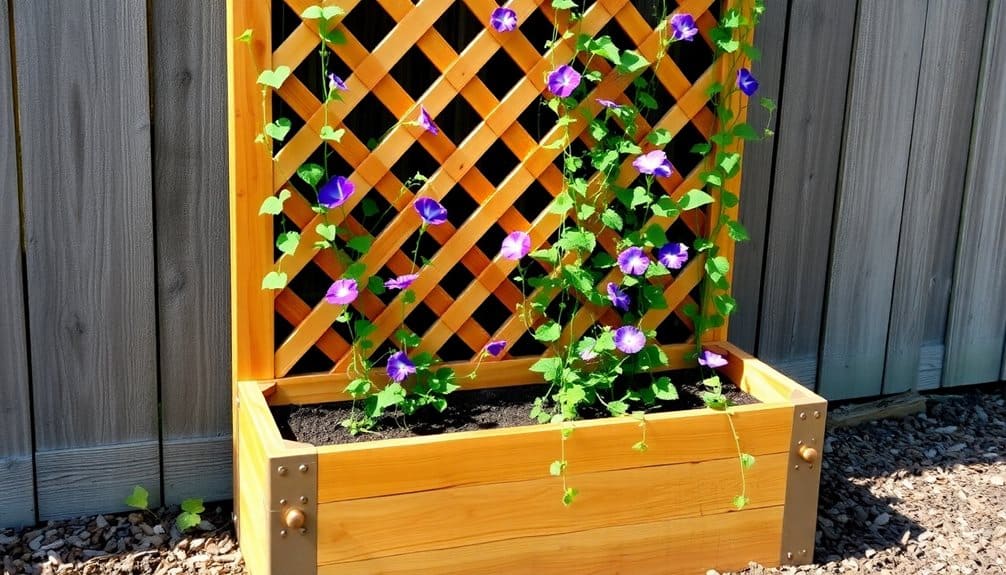 trellis enhanced planter box