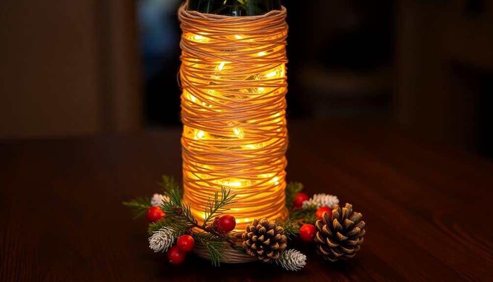 twinkling twine wine lights