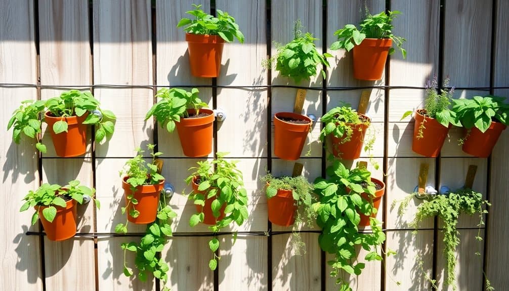 vertical herb planting space