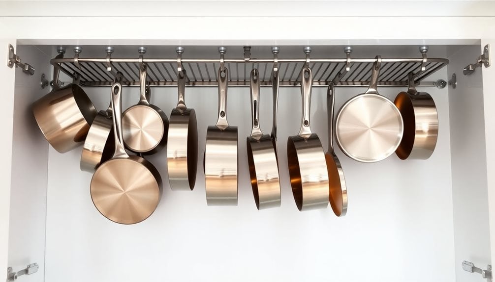 vertical pan storage system